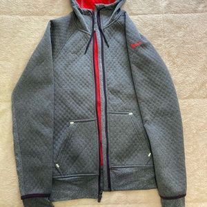 NIKE Purple Zip Up Hoodie, Sz S